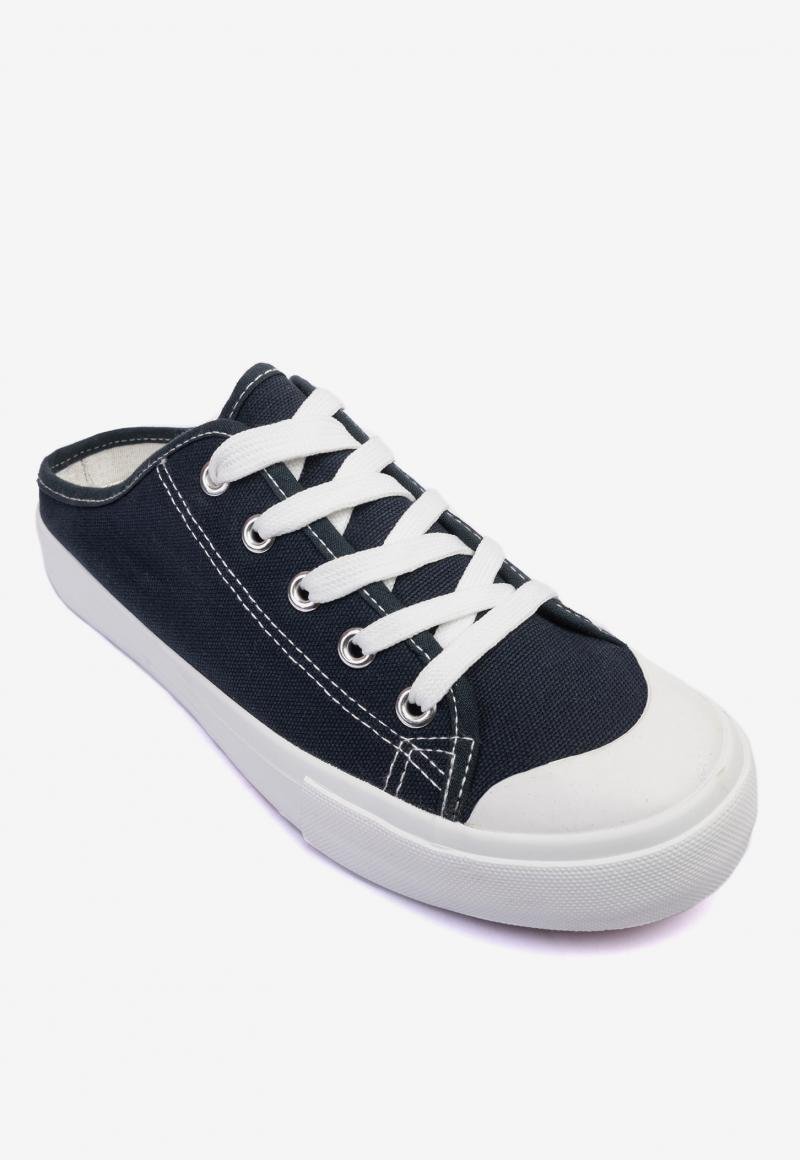 Zapatilla Mujer Azul Mule Chancleta Chancleta